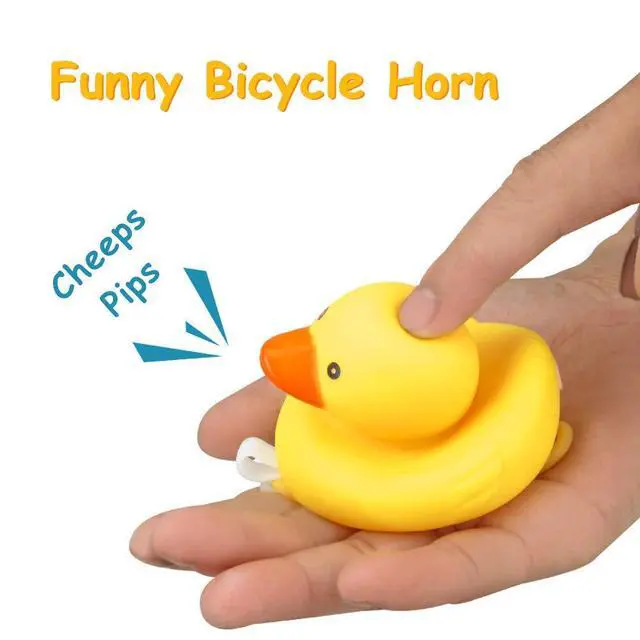 Alt view image 4 of 7 - Duck Bike Bell, Rubber Duck Bicycle Accessories with LED Light, Cute Propeller Handlebar Bicycle Horns for Kids Toddler Children Adults Sport Outdoor