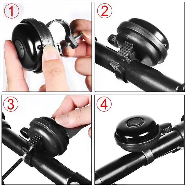 Alt view image 4 of 7 - Classic Bike Bell, Aluminum Bicycle Bell, Loud Crisp Clear Sound Bicycle Bike Bell for Adults Kids