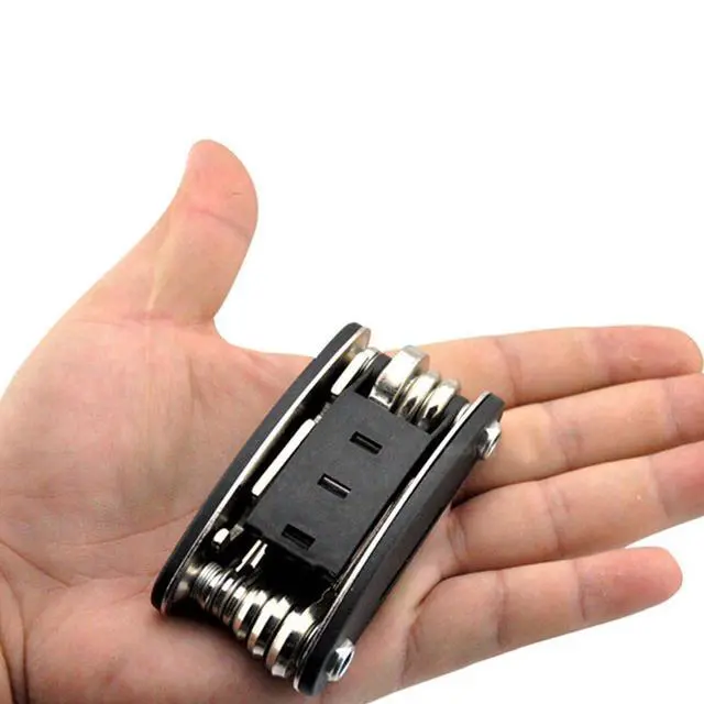 Alt view image 7 of 7 - B32 Bike Repair Tool Kit - 16-in-1 Multi-Function Bicycle Mechanic Fix Tools Set with Glueless Tire Tube Patches & Tire Levers, Compact Bag Included, Ideal Gift for Cyclists