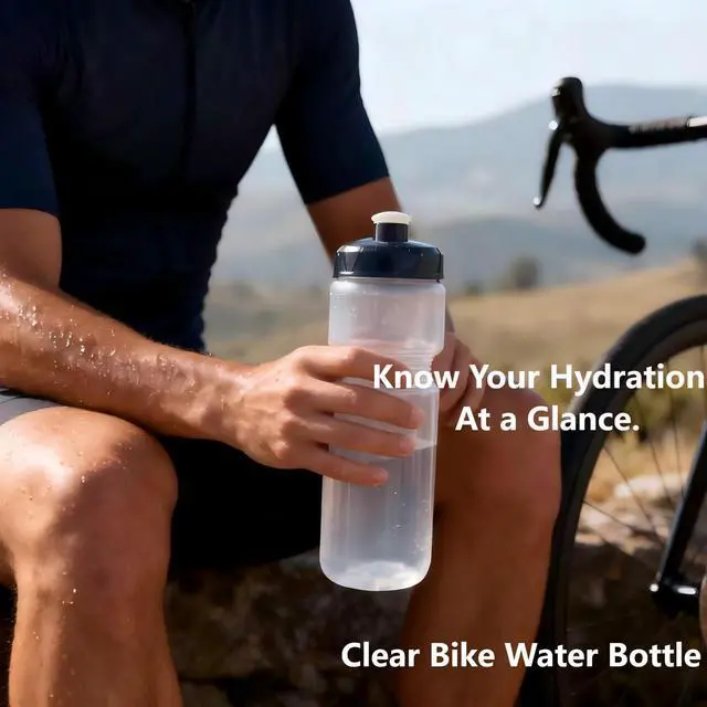 Alt view image 5 of 7 - Squeeze Sport Water Bottle, 24oz Leak-Proof BPA-Free Cycling Water Bottles, Suitable for Cycling Gym Hiking Outdoor Sports.(clear)