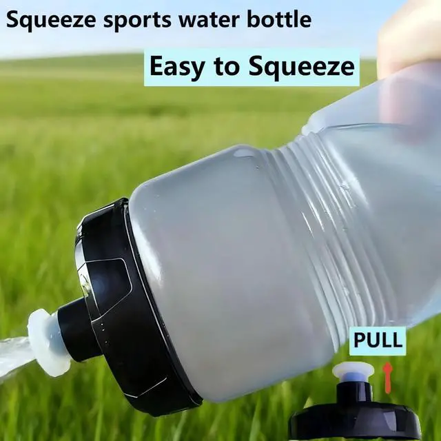 Alt view image 7 of 7 - Squeeze Sport Water Bottle, 24oz Leak-Proof BPA-Free Cycling Water Bottles, Suitable for Cycling Gym Hiking Outdoor Sports.(clear)