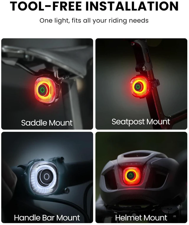 Alt view image 5 of 7 - SEEMEE 150 MAG Magnetic Rear Bike Lights,USB-C Rechargeable FTR LightSync Control Technology, IPX6 Waterproof Safety Rear Bicycle Lights, Best Bike Lights for Night Riding