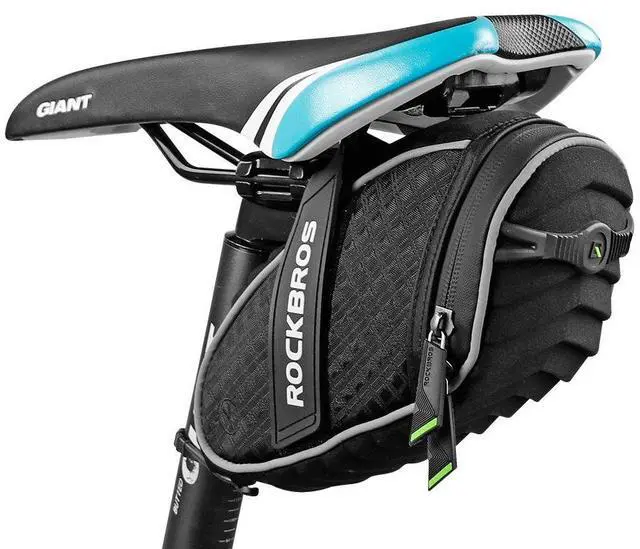Main image of Bike Seat Bag, Bicycle Saddle Bag Under Seat 3D Shell Cycling Seat Pack for Mountain Road Bikes Black