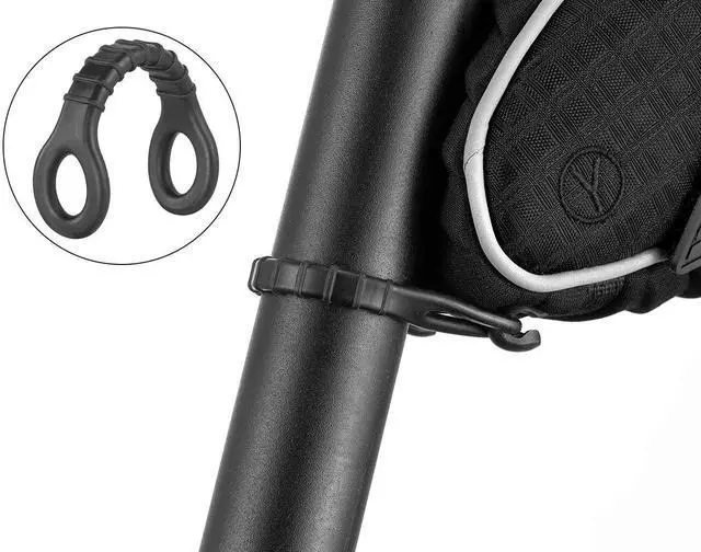 Alt view image 3 of 7 - Bike Seat Bag, Bicycle Saddle Bag Under Seat 3D Shell Cycling Seat Pack for Mountain Road Bikes Black