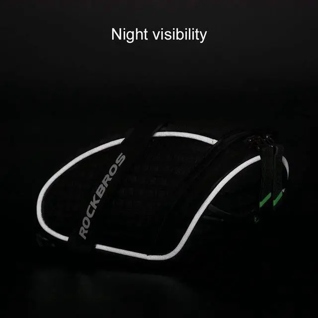 Alt view image 6 of 7 - Bike Seat Bag, Bicycle Saddle Bag Under Seat 3D Shell Cycling Seat Pack for Mountain Road Bikes Black