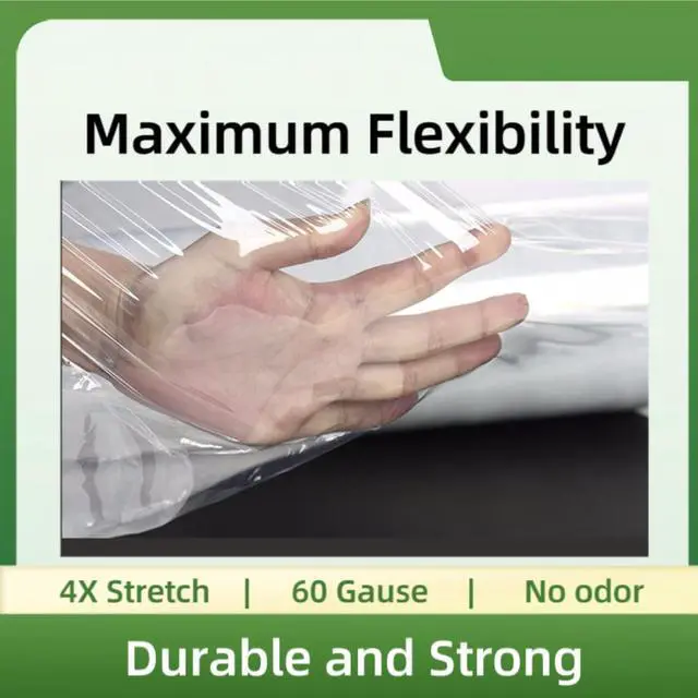 Alt view image 4 of 6 - Stretch Wrap Roll Heavy Duty Plastic Moving Wrap 11.8" X 500FT