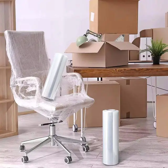Alt view image 5 of 6 - Stretch Wrap Roll Heavy Duty Plastic Moving Wrap 11.8" X 500FT
