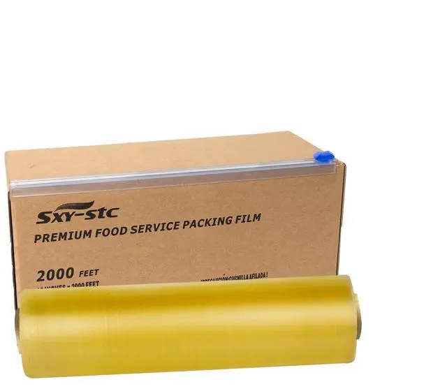 Alt view image 3 of 5 - Plastic Food Wrap Thick Enough for daily use Stronger for Comercial Use Durable With Slide Cutter 12"wide 2000 Feet long Home and Commercial Use Food Service