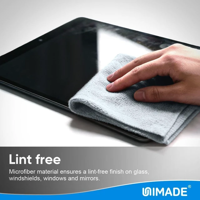 Alt view image 5 of 7 - Microfiber Cleaning Cloth, 100 Sheets Microfiber Towels for Cars Commercial Grade Washcloths Lint-Free Bulk Shop Towel Cleaning Rags for Household Restaurant Garage Housekeeping, 11"x 9", Grey