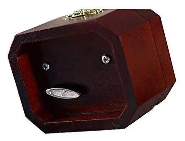 Alt view image 4 of 6 - Vintage Wood Carved Mechanism Musical Box Wind Up Music Box Gift for Christmas/Birthday/Valentine's Day, Melody You are My Sunshine