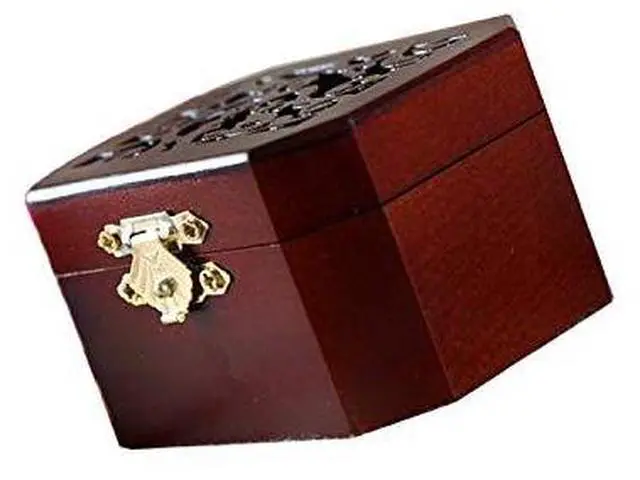 Alt view image 5 of 6 - Vintage Wood Carved Mechanism Musical Box Wind Up Music Box Gift for Christmas/Birthday/Valentine's Day, Melody You are My Sunshine