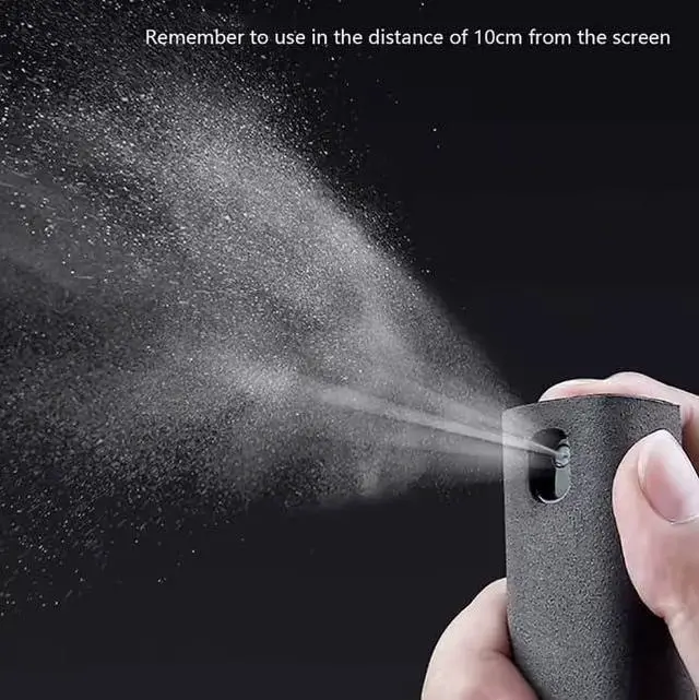 Alt view image 5 of 7 - Screen Cleaner Spray Kit 3-in-1 Detachable Design with Built-in 10mL Spray Bottle, Microfiber Cloth & Protective Shell for Phone, Tablet, Laptop, Car Display & Touchscreens