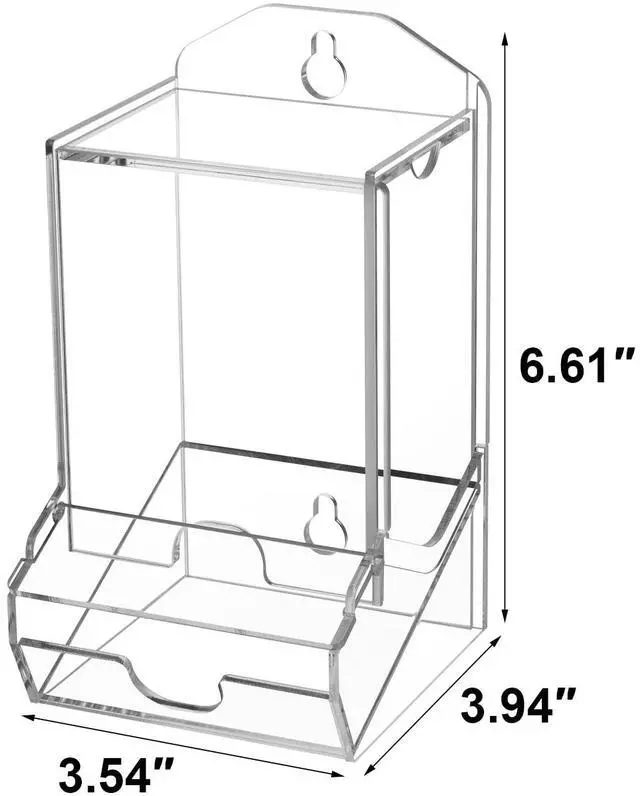Alt view image 5 of 7 - Qtip Dispenser Cotton Swab Holder, Large Acrylic Q Tip Dispenser Storage Organizer Modern Containers Countertop Decor for Bathroom Restroom (Clear, Cotton Swab Dispenser Only)