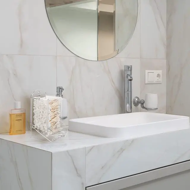 Alt view image 6 of 7 - Qtip Dispenser Cotton Swab Holder, Large Acrylic Q Tip Dispenser Storage Organizer Modern Containers Countertop Decor for Bathroom Restroom (Clear, Cotton Swab Dispenser Only)