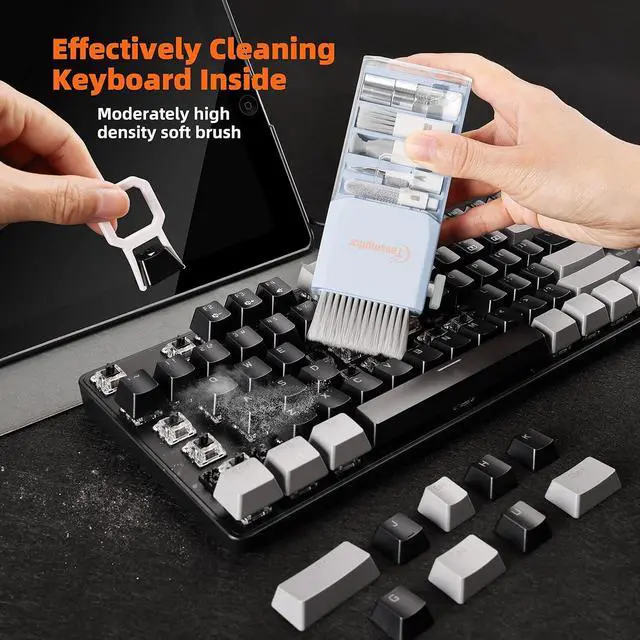 Alt view image 2 of 7 - Keyboard Cleaner & Laptop Cleaning Kit for Computer Screen, Blue