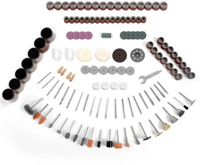 Alt view image 4 of 6 - Rotary Tool Accessory Kit, 420 Pcs Accessories Kit, 1/8"(3.2mm) Diameter Shanks, Universal Fitment All Rotary Tool for Easy Cutting, Sanding, Grinding, Sharpening, Engraving, Carving- PRA420