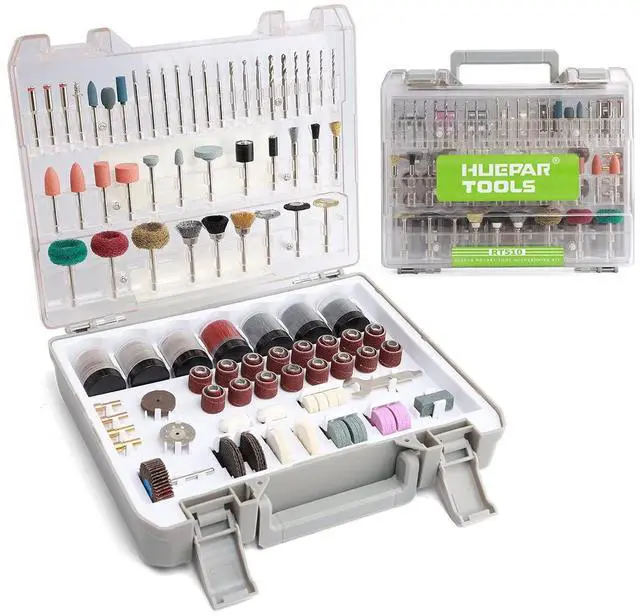 Alt view image 7 of 7 - 510-Piece Rotary Tool Accessories Kit, 1/8 inch (3.2mm) Diameter Shanks, Universal Accessories Bits for Easy Cutting, Sanding, Grinding, Carving, Polishing, Drilling and Engraving