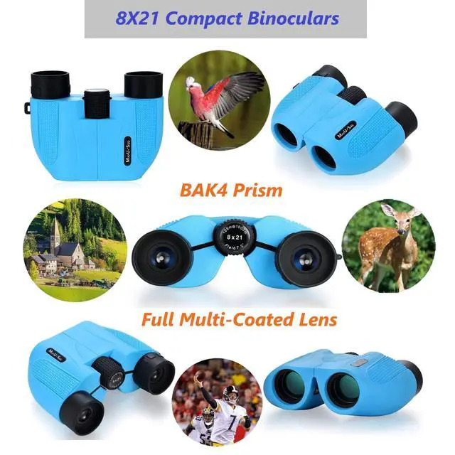 Alt view image 3 of 6 - Lunar Telescope for Kids and Astronomy Beginners, Refractor Telescope with Finder Scope and 3 Eyepieces, Travel Telescope with Compact HD Binoculars for Moon Viewing Bird Watching Sightseeing
