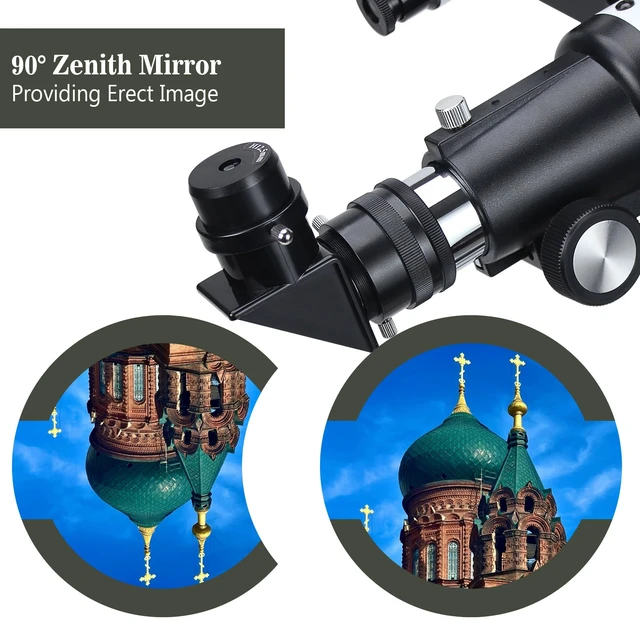 Alt view image 4 of 7 - Telescopes, Telescope for Kids and Adults Beginners, 70mm Aperture 400mm Focus Length Refractor Travel Telescope with AZ Mount for Observe The Moon and Landscape
