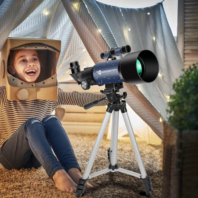 Alt view image 6 of 7 - Telescopes, Telescope for Kids and Adults Beginners, 70mm Aperture 400mm Focus Length Refractor Travel Telescope with AZ Mount for Observe The Moon and Landscape
