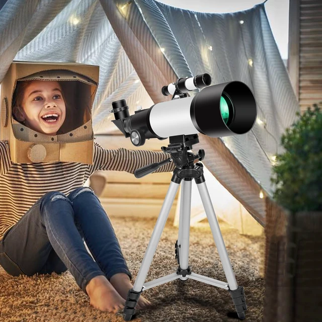 Alt view image 6 of 7 - Telescopes, Telescope for Kids and Adults Beginners, 70mm Aperture 400mm Focus Length Refractor Travel Telescope with AZ Mount for Observe The Moon and Landscape