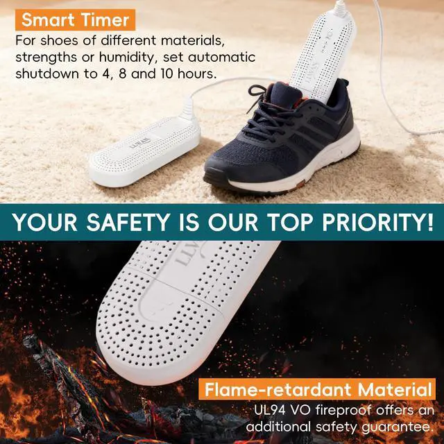 Alt view image 4 of 7 - Boot Dryer for Work Boots, Electric Portable Shoe Dryer with Timer for Sneaker Socks Gloves Drying, Boot Warmer Extendable for Rainy Seasons Winter Travel