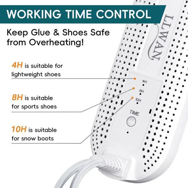 Alt view image 6 of 7 - Boot Dryer for Work Boots, Electric Portable Shoe Dryer with Timer for Sneaker Socks Gloves Drying, Boot Warmer Extendable for Rainy Seasons Winter Travel