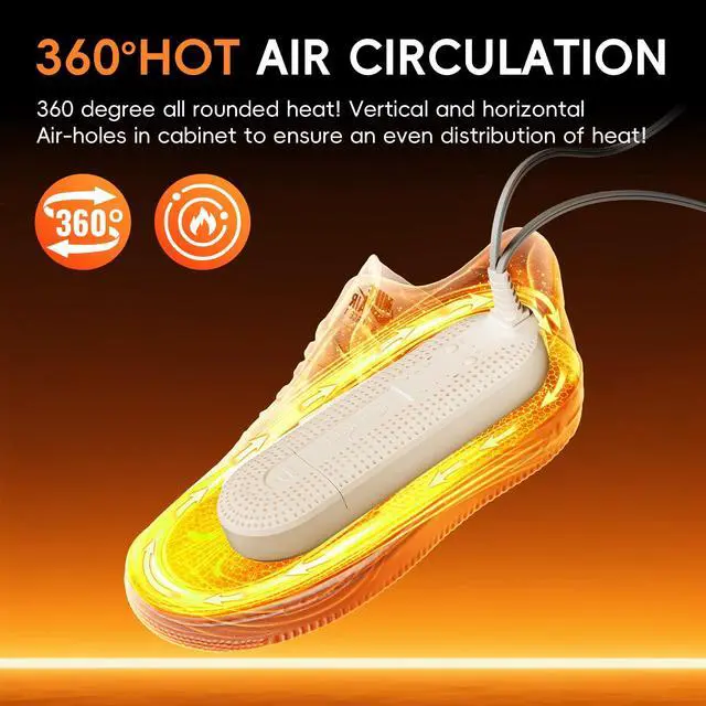 Alt view image 3 of 7 - Boot Dryer for Work Boots, Electric Portable Shoe Dryer with Timer for Sneaker Socks Gloves Drying, Boot Warmer Extendable for Rainy Seasons Winter Travel