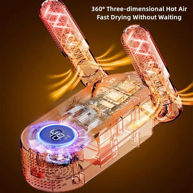 Alt view image 6 of 7 - Electric Shoe and Glove Dryer, Shoe Dryers for Sneakers, forced warm air drying Boots Boot Dryer for Work Boots, Portable Boot and Glove Dryer Ski Boot Dryer Shoe Accessories Shoe Dryer and Deodorizer