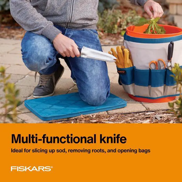 Alt view image 3 of 7 - Fiskars Steel Garden Knife, Multi-Purpose Weed Puller Gardening & Yard Tool