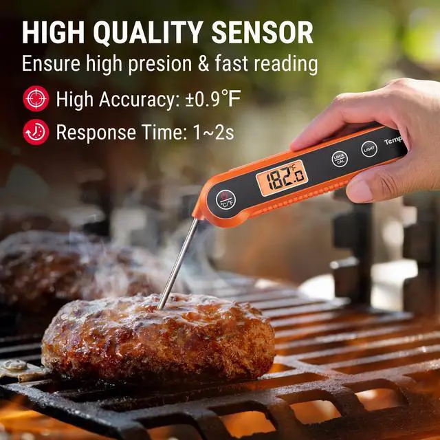 Alt view image 3 of 7 - Digital Instant Read Meat Thermometer for Grilling Waterproof Kitchen Food Thermometer with Calibration Backlight Baking Bread Candy Thermometer Cooking Tools Utensils (Previously ThermoPro)