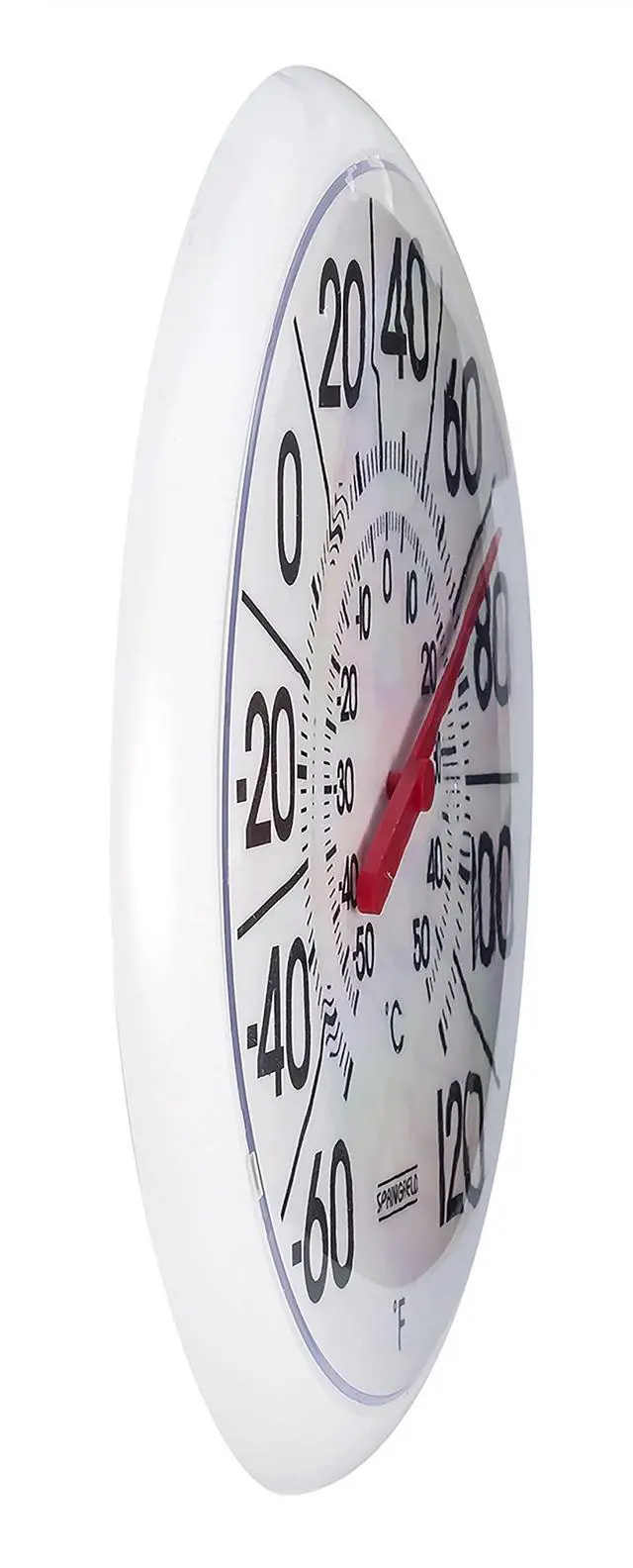 Alt view image 6 of 7 - Indoor Outdoor Big and Bold Thermometer with Mounting Bracket, Easy to Read Numbers for Patio, Pool, and Indoor Areas, 13.25-Inch, White