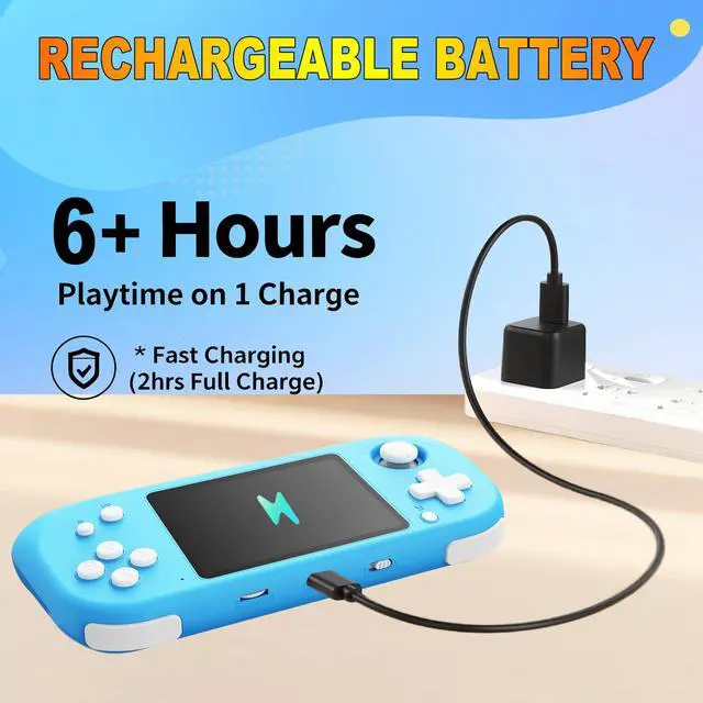 Alt view image 5 of 7 - Handheld Game Console for Kids with 3.5'' IPS Screen 139 Video Games