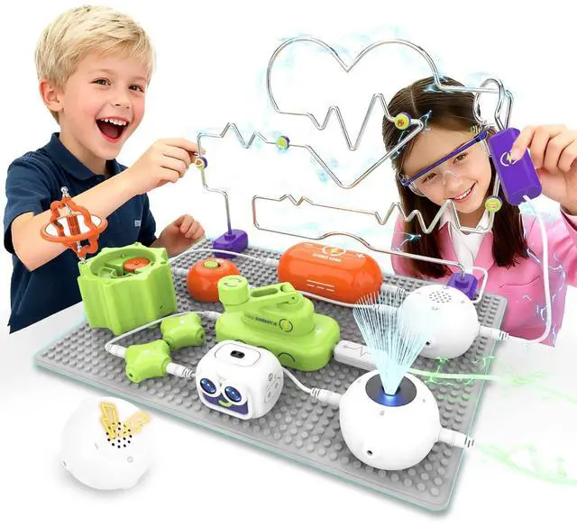 Science Kits for Kids | STEM Toys for Kid, Electronics Exploration Kit, Over 300 Projects, 16 Circuit Parts, STEM Toy Educational Gifts for Kid Boys Girls Ages 3 4 5 6 7 8 9 10 11 12