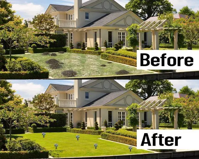 Alt view image 7 of 7 - 8 Pack Mole Repellent Solar Powered Sonic Mole Deterrent Spikes, Snake Gopher Vole Repellent for Lawn Garden & Yard Gopher Deterrent, Groundhog Repeller