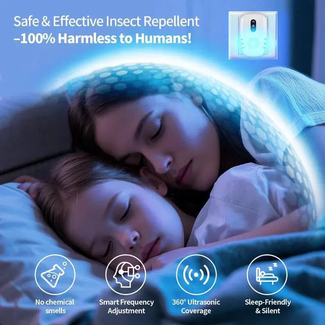 Alt view image 6 of 7 - 2026 Upgraded Ultrasonic Pest Repellent Indoor Insect Repeller,Pest Control,Repellent Roach,Mouse,Bugs,Mosquito,Mice,Spider, Ant,Rodent Repellent Ultrasonic Plugin,3 Mode Switching,10 Packs