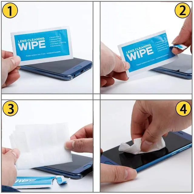 Alt view image 4 of 6 - Monitor Wipes - Pre-Moistened Electronic Wipes, Surface Cleaning for Computers, Cell Phones, Sunglasses, LCD Screens, Monitor - Quick Drying, Streak-Free, Ammonia-Free - Screen Wipes