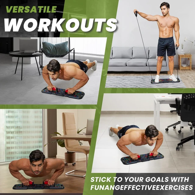 Alt view image 5 of 7 - Push Up Board, with Automatic Count & Timer, 41 Push Up Bar, Updated Foam Handles, Portable Home Workout Equipment, Push Up Strength Training Equipment