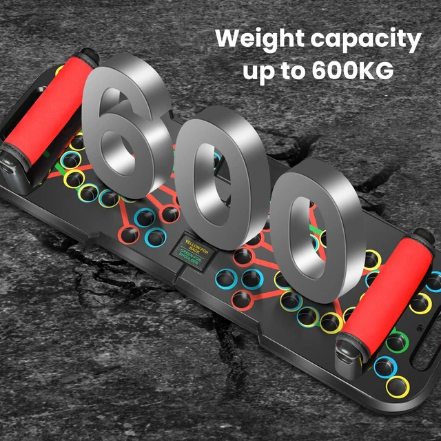 Alt view image 7 of 7 - Push Up Board, with Automatic Count & Timer, 41 Push Up Bar, Updated Foam Handles, Portable Home Workout Equipment, Push Up Strength Training Equipment