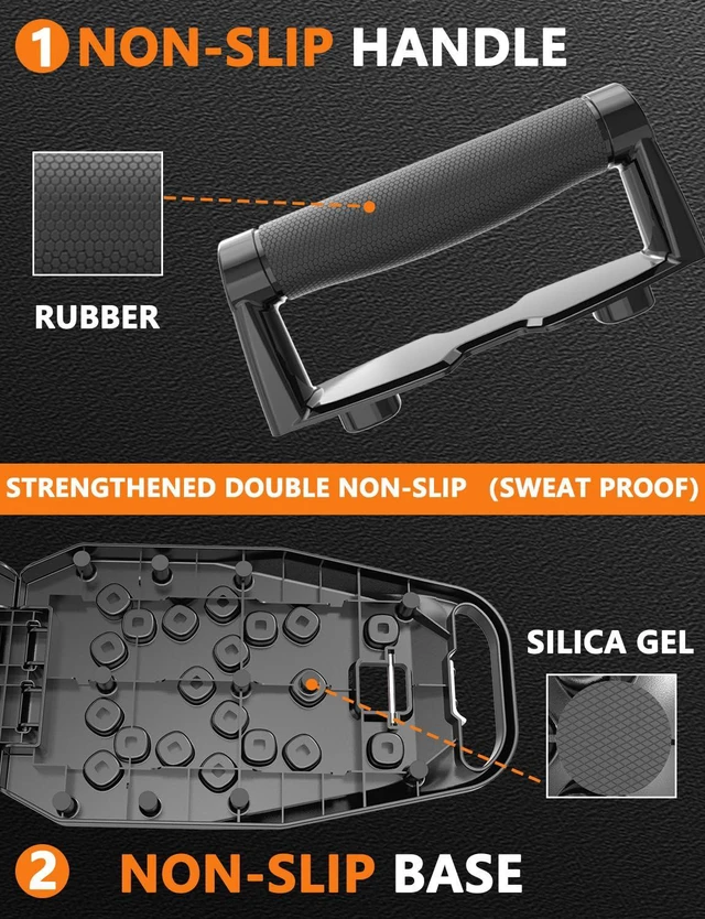 Alt view image 7 of 7 - Push up Board, Pilates Bar & Ab Roller, 25-in-1 Foldable Push up Bar at Home Workout,Gym Exercise Professional Push ups bar Strength Training Equipment for Man and Women