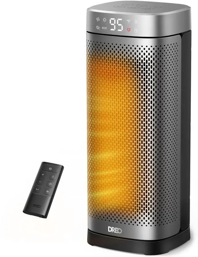 Main image of Space Heaters for Indoor Use, Fast Heating Portable Heaters with Remote, Large PTC Ceramic Electric for Bedroom, 12H Timer, 70° Oscillation, Overheat Protection, 1500W Safety Heat for Home Office