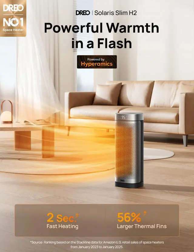 Alt view image 5 of 7 - Space Heaters for Indoor Use, Fast Heating Portable Heaters with Remote, Large PTC Ceramic Electric for Bedroom, 12H Timer, 70° Oscillation, Overheat Protection, 1500W Safety Heat for Home Office