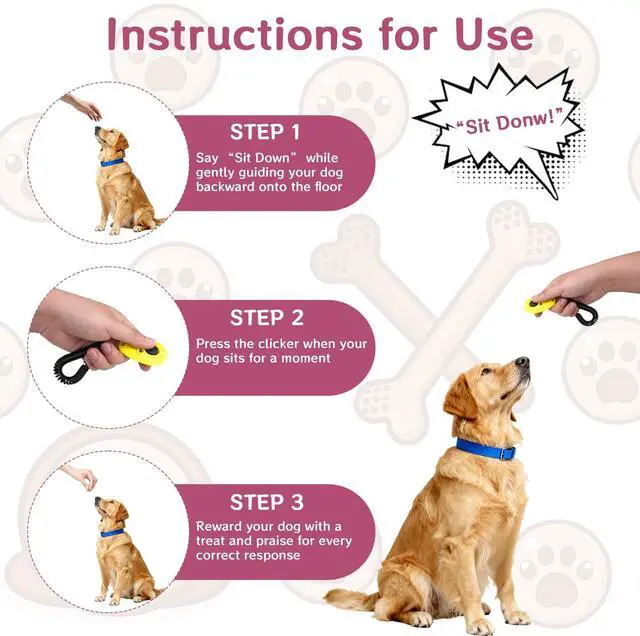 Alt view image 3 of 7 - 32 Pcs Dog Training Clicker with Wrist Strap Multicolor Pet Behavioral Training Accessories for Dogs Cats Horses Birds