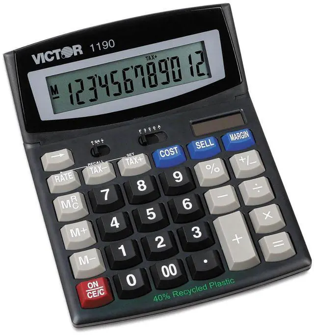 Main image of 1190 Executive Desktop Calculator, 12-Digit LCD