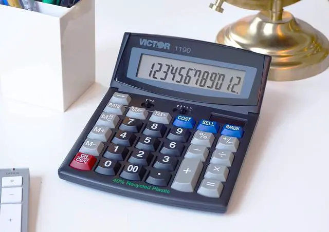 Alt view image 2 of 7 - 1190 Executive Desktop Calculator, 12-Digit LCD