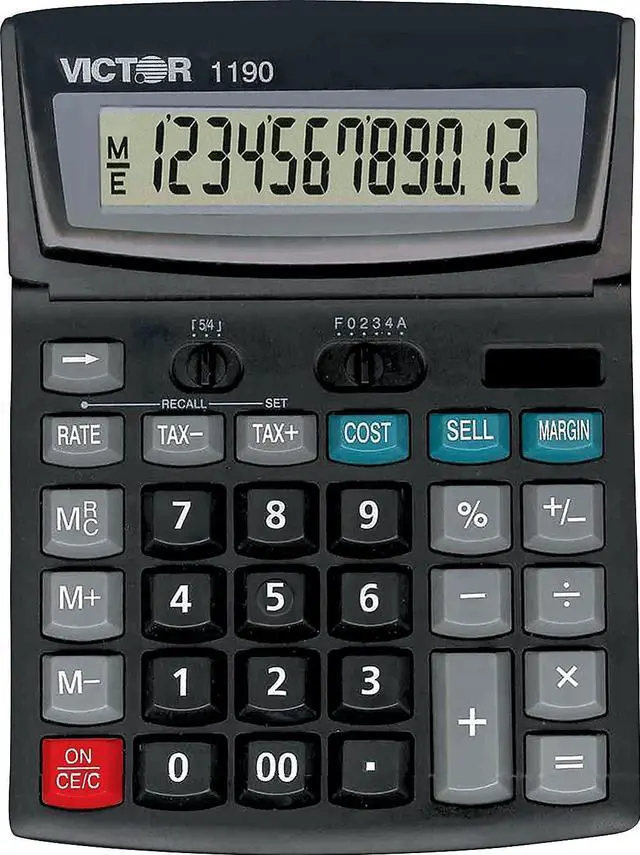 Alt view image 4 of 7 - 1190 Executive Desktop Calculator, 12-Digit LCD