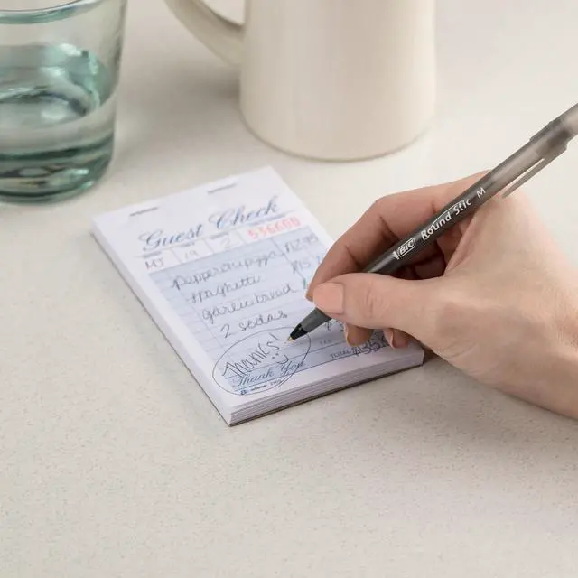 Alt view image 2 of 7 - Round Stic Xtra Life Black Ballpoint Pens, Medium Point (1.0mm), 36-Count Pack of Bulk Pens, Flexible Round Barrel for Writing Comfort, No. 1 Selling Ballpoint Pens