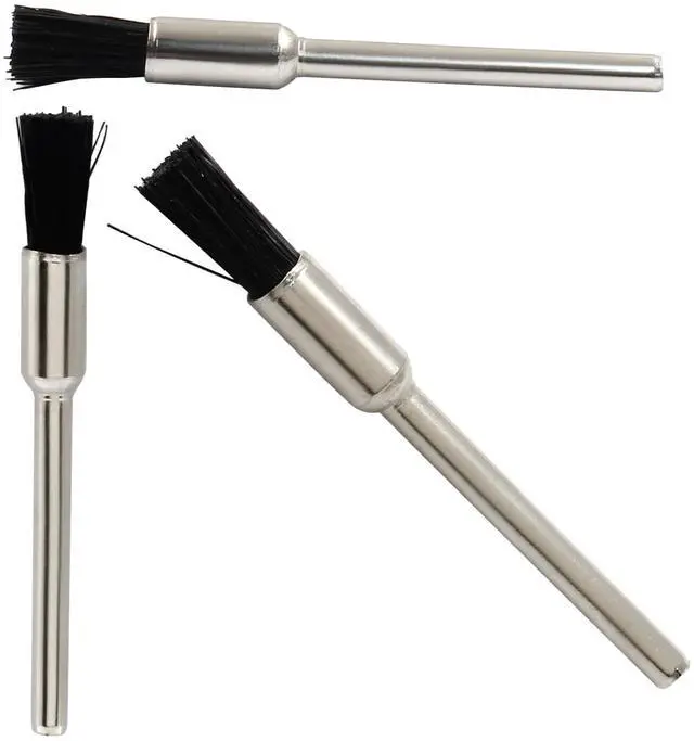 Alt view image 5 of 5 - 30Pcs Bristle Cleaning End Brushes Pen, 2.3mm Mandrel Wire Bushes Set, Rust Paint Removal Bits Polishing Rotary Tool Accessories, 1/5" x 3/32"