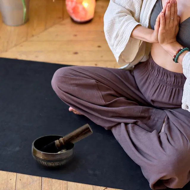 Alt view image 7 of 7 - 3.15 inch Tibetan Singing Bowl Set, Authentic Handmade Meditation Bowl Stress Relief Yoga Set with Striker & Cushion for Sound Therapy, Chakra Healing, Spiritual Gatherings