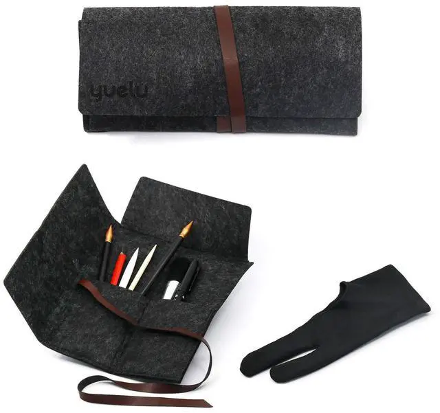 Alt view image 3 of 6 - 9 Pcs Scratch Art Tools, Scratching Drawing Tools Set for Adults & Teens Painting Paper : Artist Glove, Tools Bag, Scratch Coloring Pens, Plastic and Wooden Stylus, Scraper, Repair Pen, Clean Brush